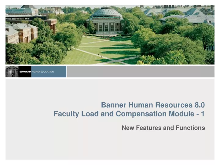banner human resources 8 0 faculty load and compensation module 1