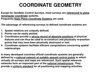 COORDINATE GEOMETRY