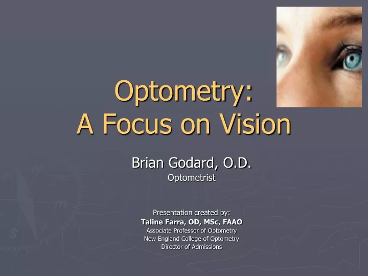 optometry a focus on vision