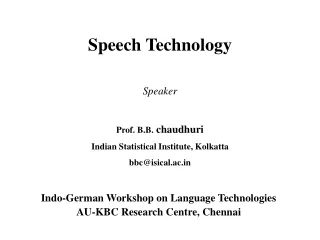 Speech Technology