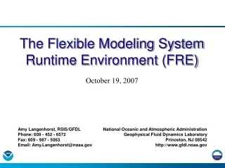 the flexible modeling system runtime environment fre