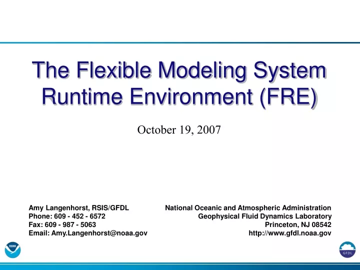 the flexible modeling system runtime environment fre