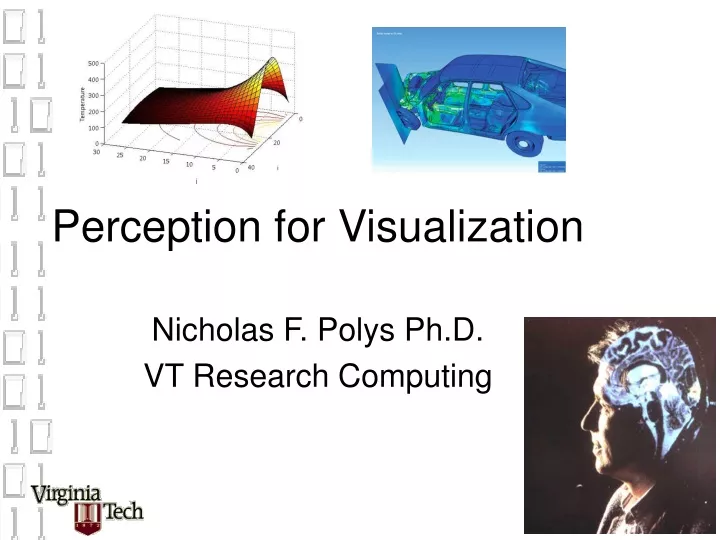 perception for visualization