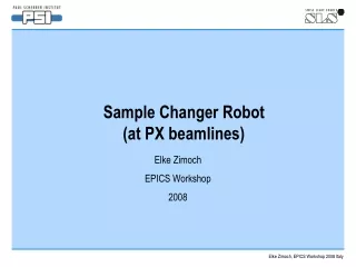 Sample Changer Robot (at PX beamlines)