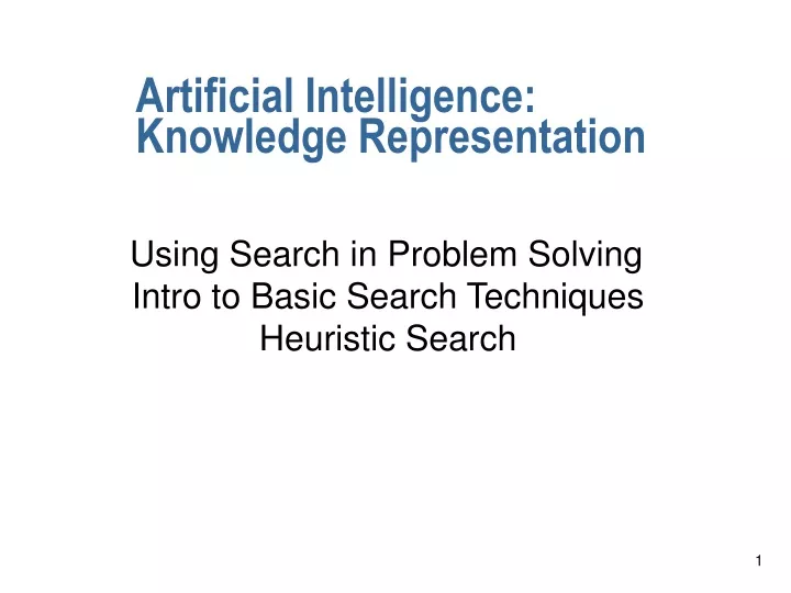 artificial intelligence knowledge representation