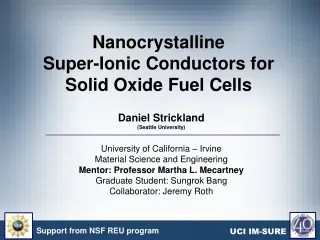 Nanocrystalline  Super-Ionic Conductors for Solid Oxide Fuel Cells