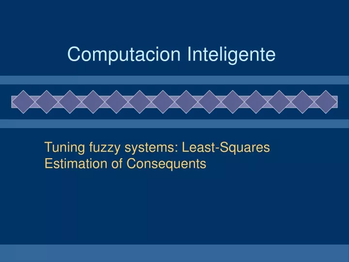 computacion inteligente