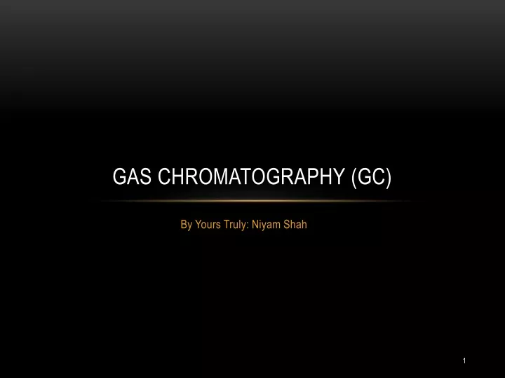 gas chromatography gc