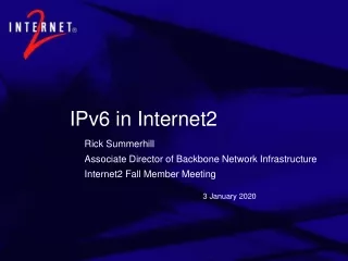 IPv6 in Internet2