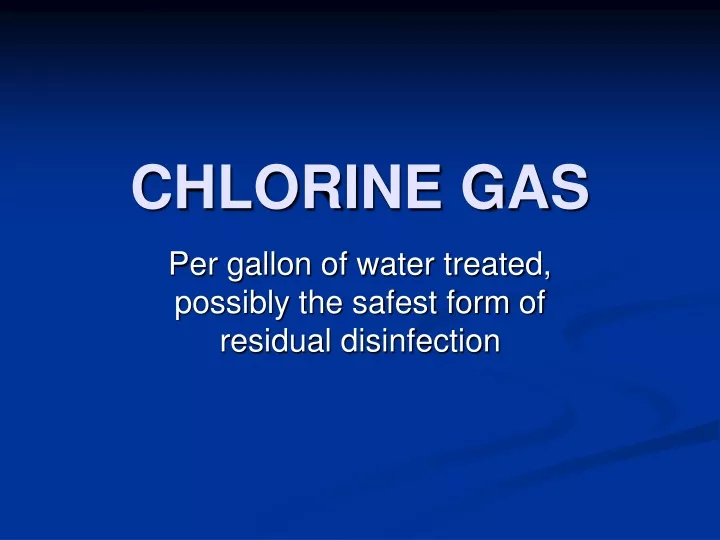 chlorine gas