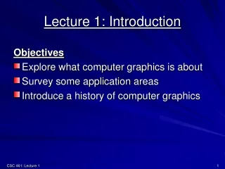 Lecture 1: Introduction