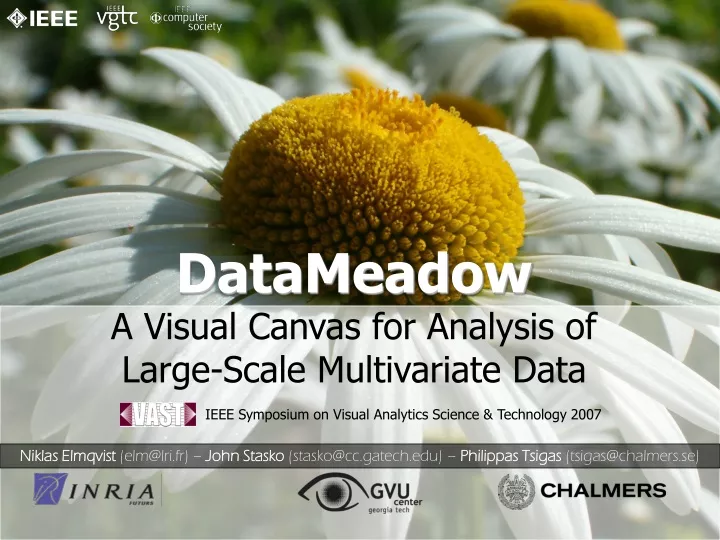 datameadow a visual canvas for analysis of large scale multivariate data