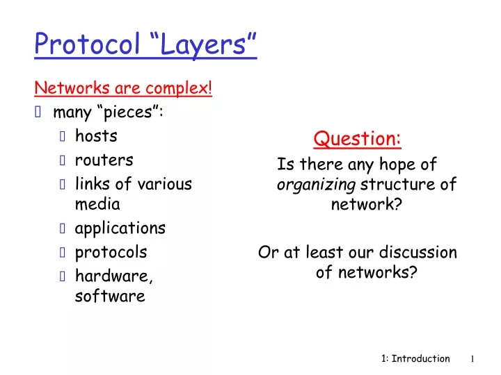 protocol layers