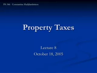Property Taxes