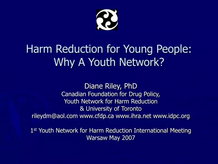 harm reduction for young people why a youth network
