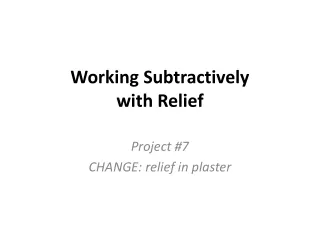 Working Subtractively  with Relief