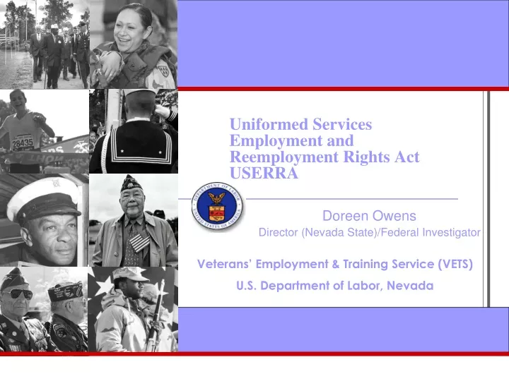 uniformed services employment and reemployment rights act userra