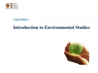 CHAPTER 1 Introduction to Environmental Studies