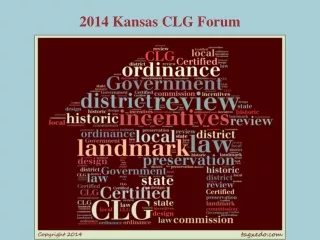 2014 Kansas CLG Forum