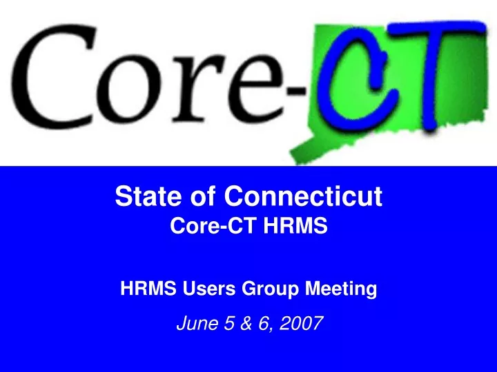 state of connecticut core ct hrms hrms users