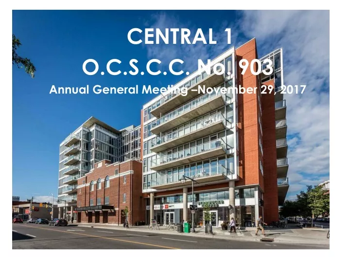 central 1 o c s c c no 903 annual general meeting