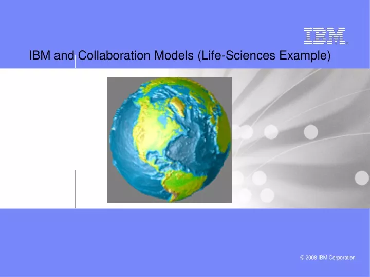 ibm and collaboration models life sciences example