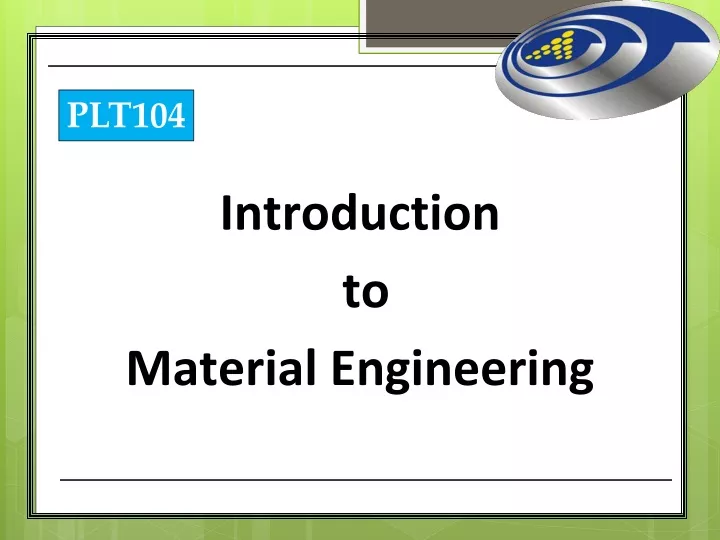 introduction to material engineering
