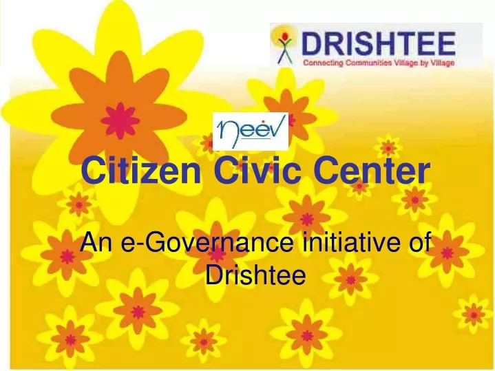 citizen civic center an e governance initiative