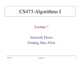 CS473-Algorithms I