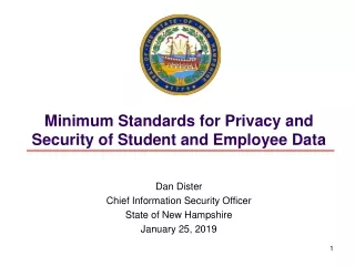 Minimum Standards for Privacy and Security of Student and Employee Data