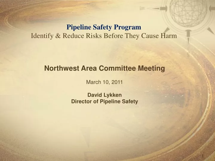 pipeline safety program identify reduce risks