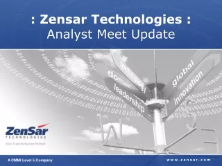 : Zensar Technologies : Analyst Meet Update