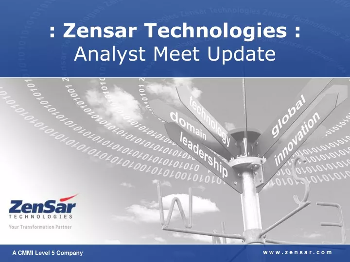zensar technologies analyst meet update