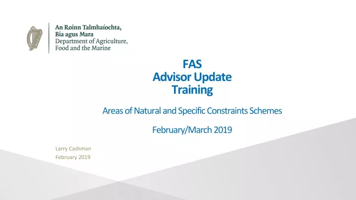 fas advisor update training areas of natural and specific constraints schemes february march 2019