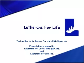 Lutherans For Life
