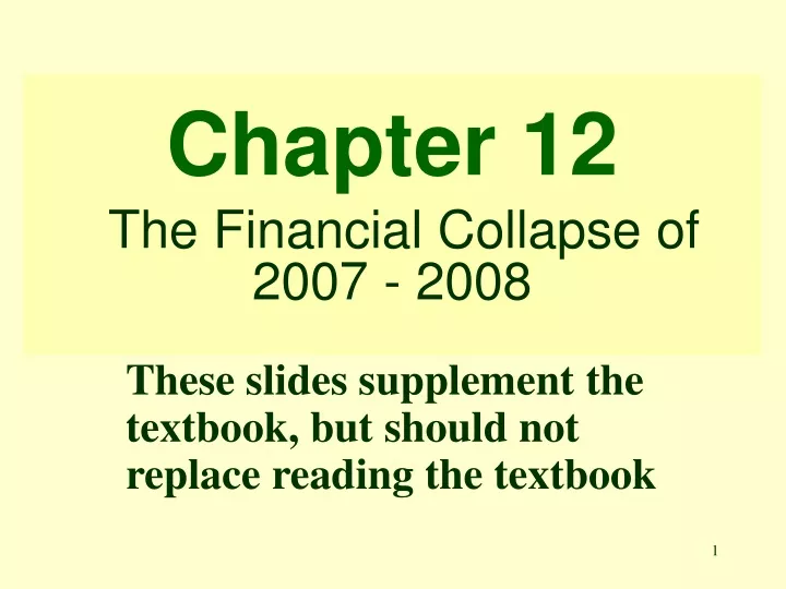 chapter 12 the financial collapse of 2007 2008