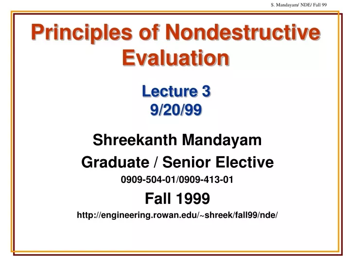 principles of nondestructive evaluation