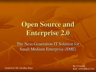 Open Source and Enterprise 2.0