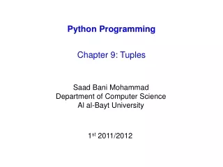 Python Programming