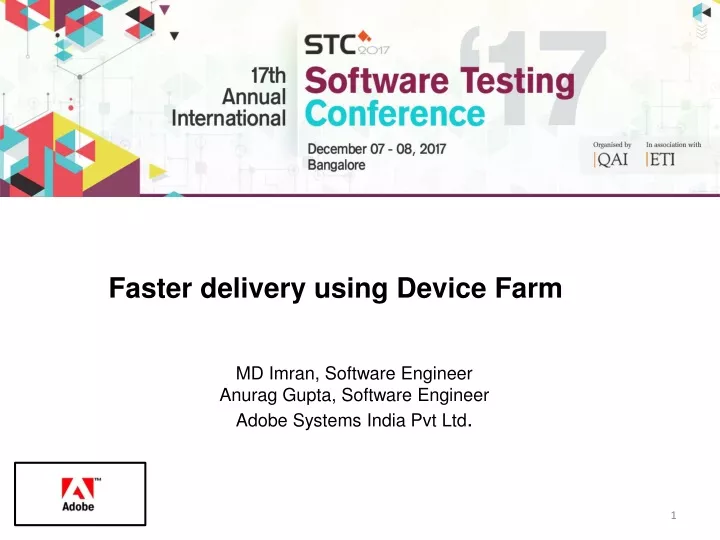 faster delivery using device farm