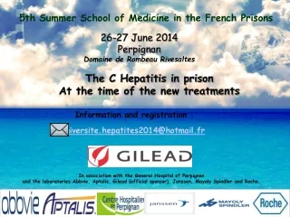 5th Summer School of Medicine in the French Prisons