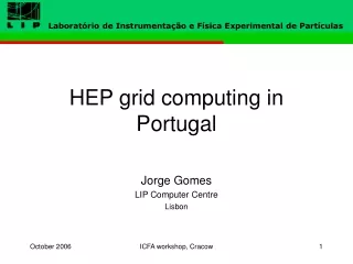 HEP grid computing in Portugal