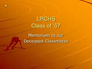 LRCHS Class of ‘57
