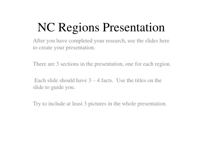 nc regions presentation