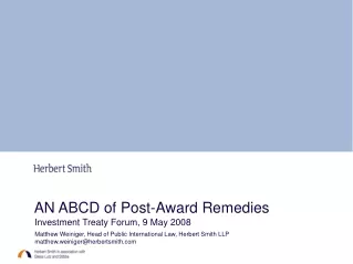 AN ABCD of Post-Award Remedies