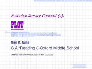 Essential literary Concept (s): PLOT