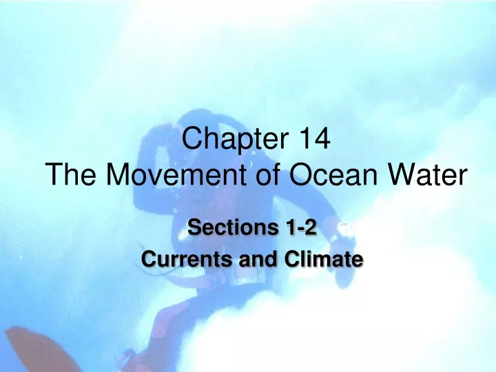 chapter 14 the movement of ocean water