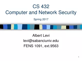 CS 432 Computer and Network Security Spring 201 7