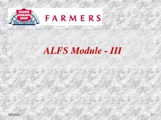 ALFS Module - III