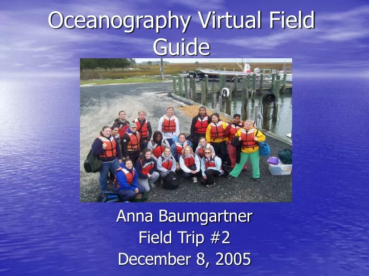 oceanography virtual field guide